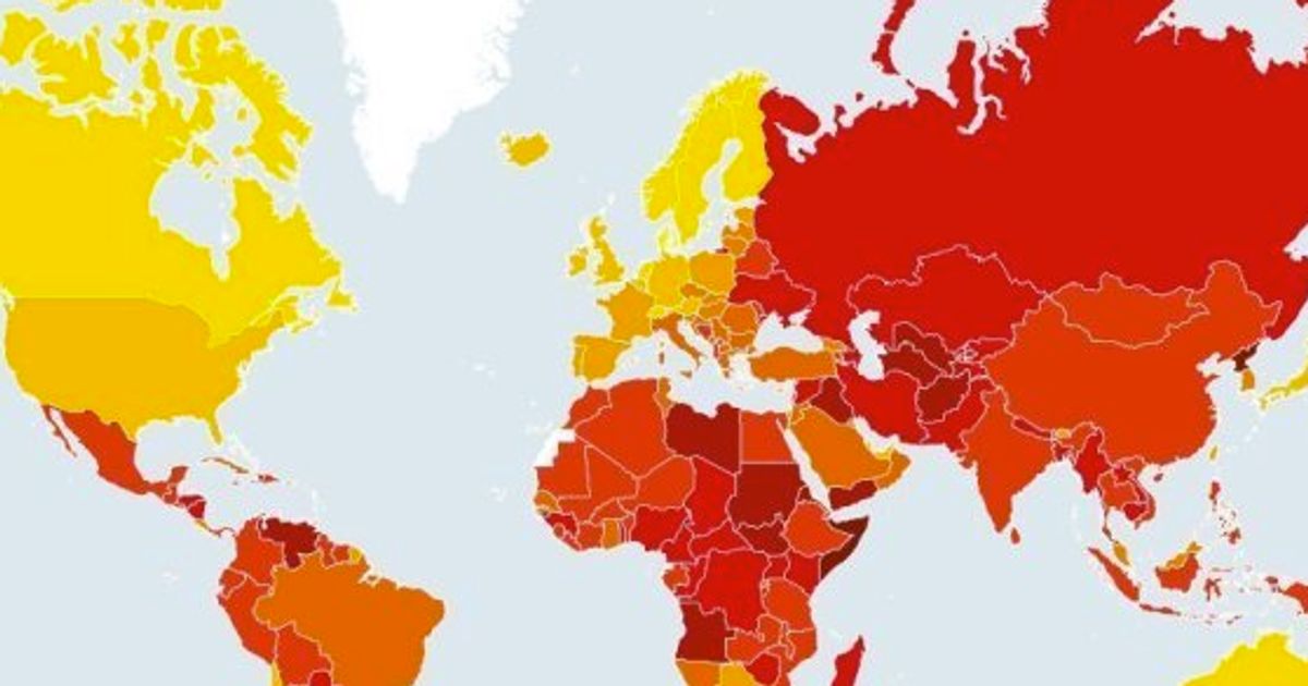 世界の腐敗度ランキング 最悪の国はアフリカとアジアのあの国 日本は ハフポスト