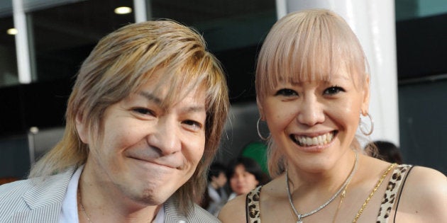 SAITAMA, JAPAN - MAY 31: Musicians Tetsuya Komuro (L) and KEIKO walk the red carpet during the MTV Video Music Awards Japan 2008 at the Saitama Super Arena on May 31, 2008 in Saitama, Japan. (Photo by Jun Sato/WireImage)