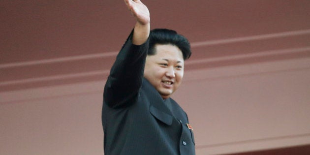 In this Oct. 10, 2015, file photo, North Korean leader Kim Jong Un waves at a parade in Pyongyang, North Korea. Itâs a single image released by an enormous propaganda apparatus, showing a note handwritten by a dictator. And it contains a telling clue to the mindset behind what has become the biggest story in Asia: North Koreaâs surprise and disputed claim to have tested its first hydrogen bomb. The Dec. 15, 2015, note from leader Kim Jong Un calls for a New Year marked by the âstunning sound of the explosion of our countryâs first hydrogen bomb.â (AP Photo/Wong Maye-E, File)