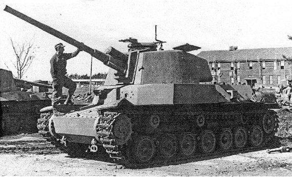  アメリカ国立公文書記録管理局（NARA）が所蔵する四式中戦車チトの写真（スティーヴン・J・ザロガ「日本の戦車1939-1945」より）