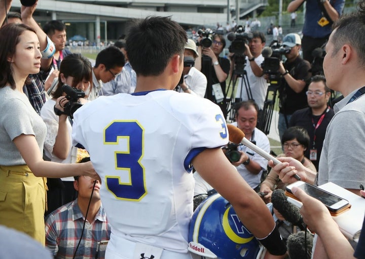 危険タックルを受けて負傷した関西学院大の選手は、試合に出られるまでに回復した