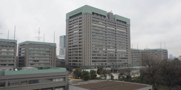 TOKYO, JAPAN - JANUARY 30 : Japan Defense Ministry building is seen in Tokyo, Japan, on January 30, 2016, as Japan armed is in on high alert after satellite images showed North Korea was preparing to test launch a long-range missile. Japan's defence minister Gen Nakatani has ordered to target and shoot down any North Koreas rmissile threaten Japan territory. (Photo by David Mareuil/Anadolu Agency/Getty Images)