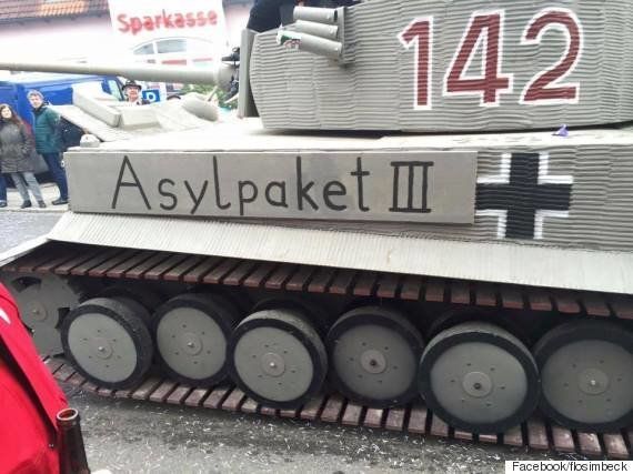 ティーガー戦車が「難民から守る」 パレードの山車をめぐってドイツで激論