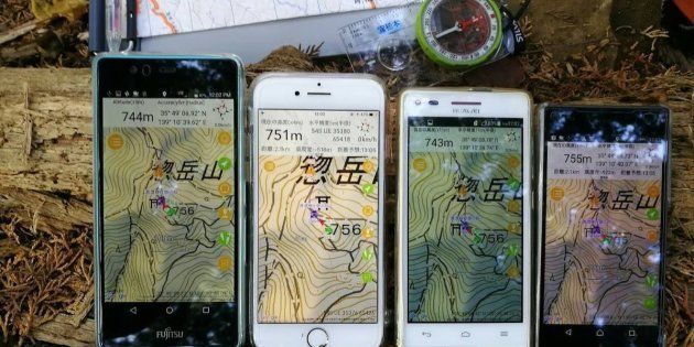 松本さんが作った登山用アプリ「ジオグラフィカ」