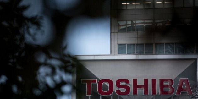 TOKYO, JAPAN - JULY 22: Toshiba Corporations, Tokyo headquarters is seen on July 22, 2015 in Tokyo, Japan. Toshiba Corporation President Hisao Tanaka and two other executives resigned July 21, over a $1.2billion accounting scandal. (Photo by Chris McGrath/Getty Images)