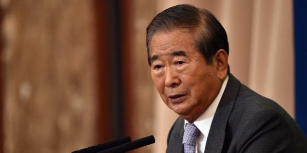 Former Japanese parliament member Shintaro Ishihara speaks to the media at the national press club in Tokyo on December 16, 2014. Ishihara, who has made a decades-long career out of baiting China and offending Japan's liberals, announced his retirement from political life on December 16. AFP PHOTO / Yoshikazu TSUNO (Photo credit should read YOSHIKAZU TSUNO/AFP/Getty Images)