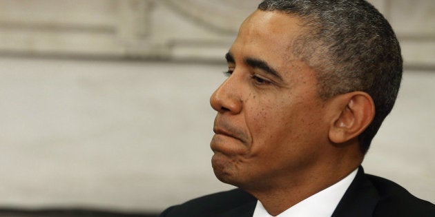 WASHINGTON, DC - SEPTEMBER 30: U.S. President Barack Obama talks to the media about a possible government shutdown during a meeting with Israeli President Benjamin Netanyahu in the Oval Office, September 30, 2013 in Washington, D.C. President Obama was meeting with the Israeli Prime Minister to discuss the situation in Syria and Iran. (Photo by Mark Wilson/Getty Images)