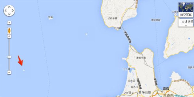 日本海の「謎の島」Google マップから消える