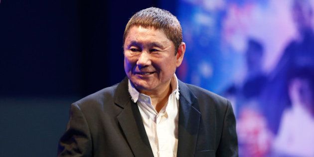 TOKYO, JAPAN - MARCH 16: Takeshi Kitano attends the official press conference ahead of the World Premiere of the Paramount Pictures release 'Ghost In The Shell' at the Ritz Carlton Hotel on March 16, 2017 in Tokyo, Japan. (Photo by Christopher Jue/Getty Images for Paramount Pictures)