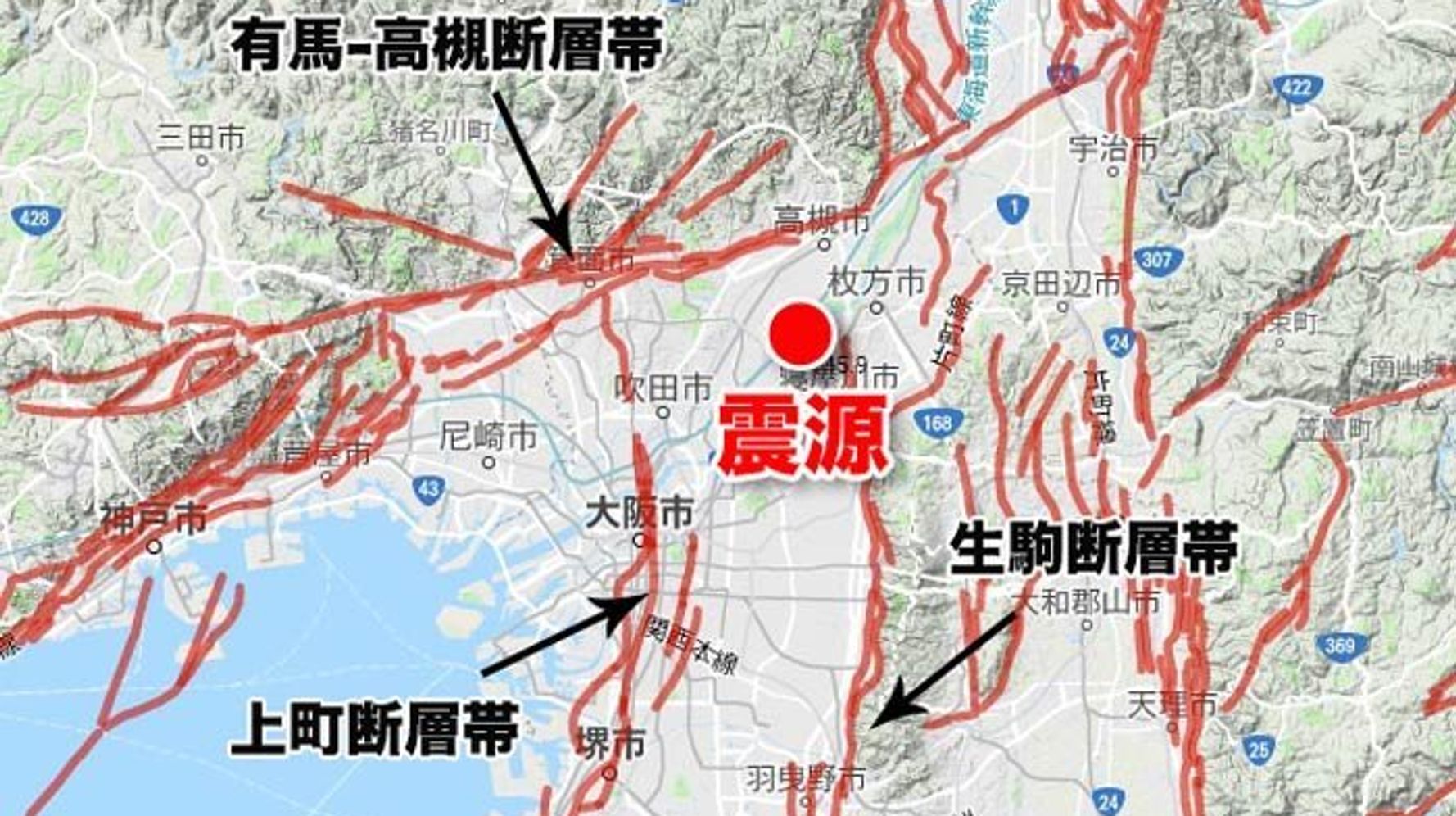 大阪で震度6弱の地震 南海トラフとの関連は ハフポスト