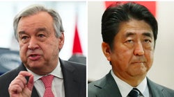 安倍首相と国連事務総長の会談で発表が食い違う　