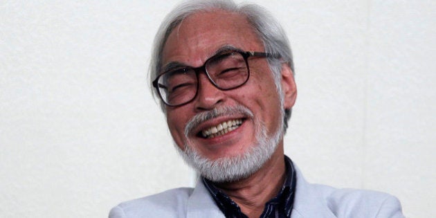 Japanese director Hayao Miyazaki speaks during a news conference held to announce his retirement from film in Tokyo September 6, 2013. Miyazaki, known for animated films like the Oscar-winning