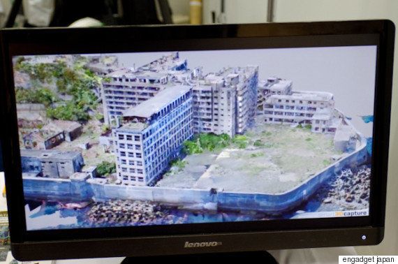 【軍艦島】ドローンを使って3Dデータに　第1回「文化財保存・復元技術展」開幕
