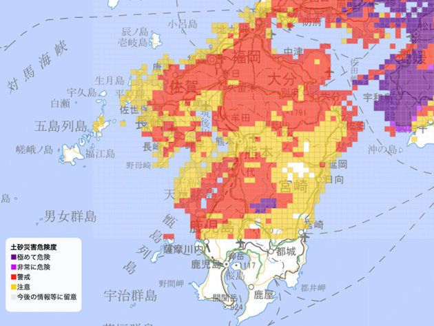 九州北部の大雨特別警報は解除に しかし 土砂災害には引き続き警戒を ハフポスト