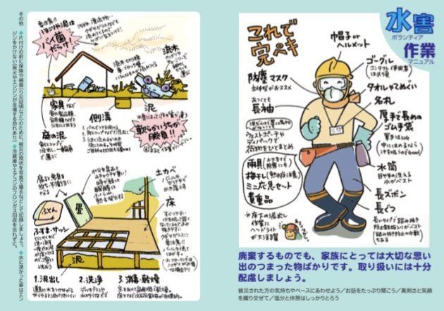 「水害ボランティア作業マニュアル」（日本財団、レスキューストックヤード発行）より。