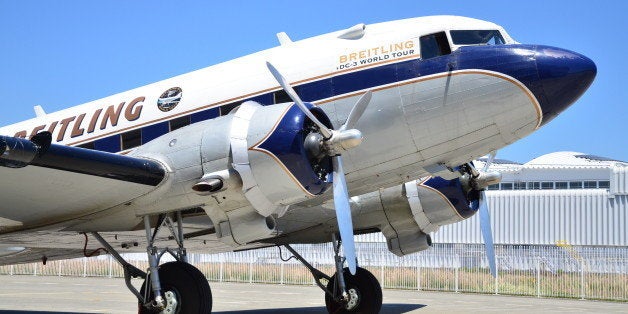 ダルトン製 ダグラスDC3 アルミ製飛行機 80年前の名機ダグラスDC-3