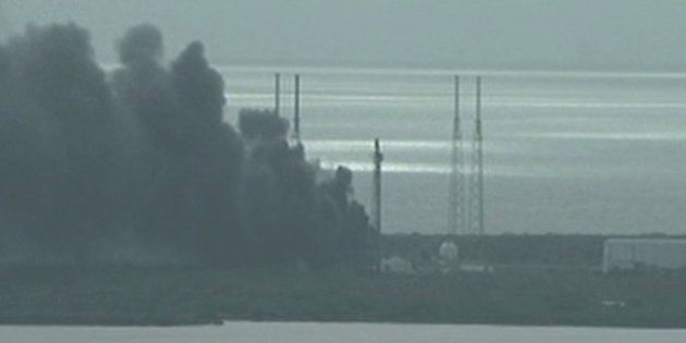 A still image taken from video of smoke rising on the launch site of SpaceX Falcon 9 rocket in Cape Canaveral, Florida, September 1, 2016. NASA TV/Handout via REUTERS ATTENTION EDITORS - THIS IMAGE WAS PROVIDED BY A THIRD PARTY. EDITORIAL USE ONLY