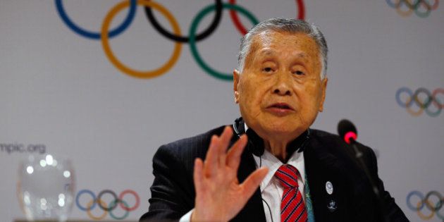 2016 Rio Olympics - Rio de Janeiro, Brazil - 03/08/2016. Yoshiro Mori, head of the 2020 Tokyo Olympics organising committee, announces new sports for the 2020 Tokyo Olympics. REUTERS/Sergio Moraes