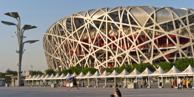 At the Olympic Sports Center. Beijing.