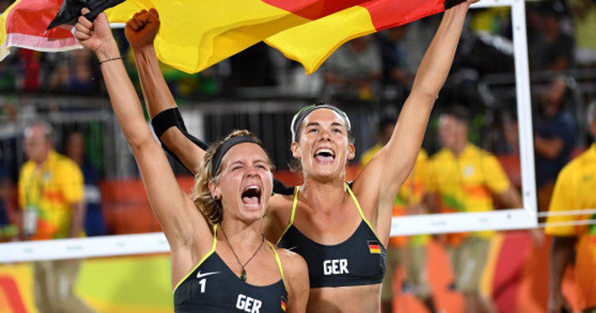 女子ビーチバレー、ドイツ・ペアが金メダル ブラジル破る【画像集】 ハフポスト