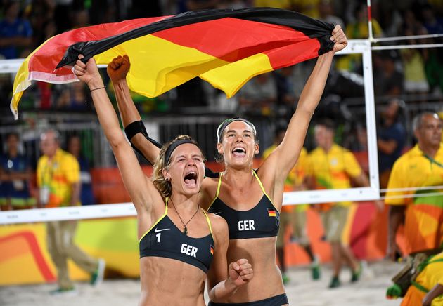 女子ビーチバレー ドイツ ペアが金メダル ブラジル破る 画像集 ハフポスト