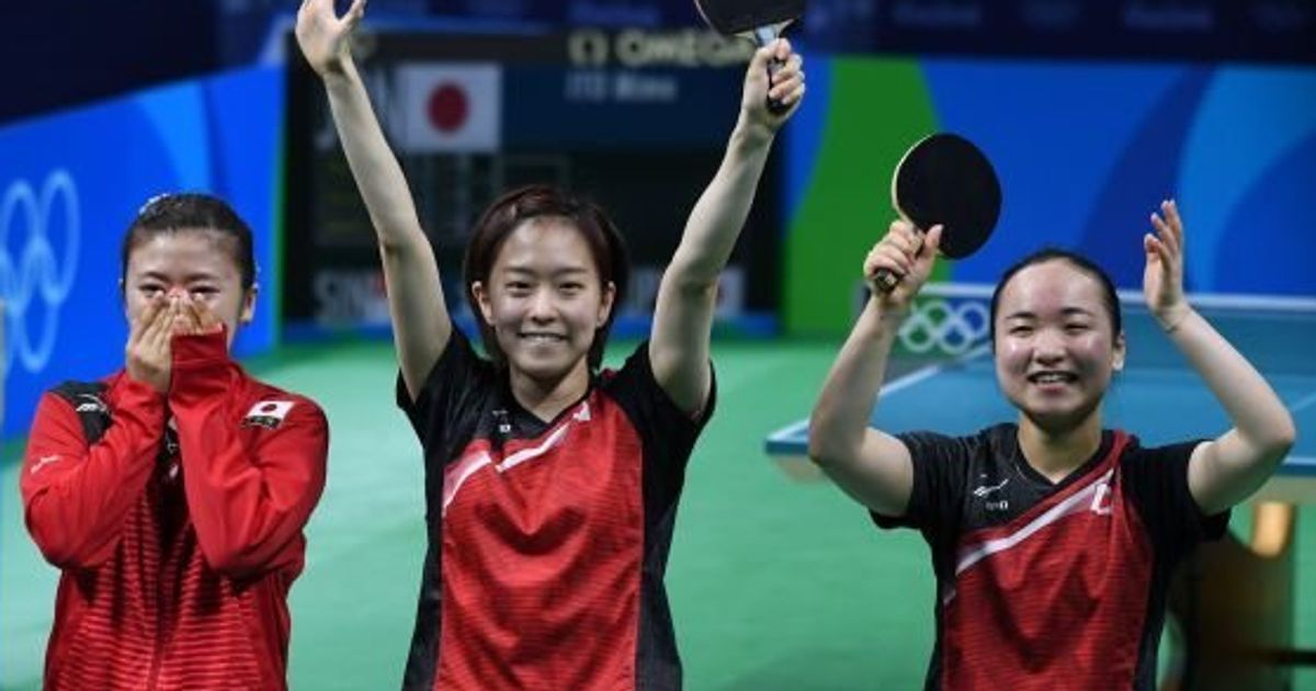 卓球女子団体 日本が銅メダル 福原愛 勝利に涙 みんなに感謝しています リオオリンピック ハフポスト