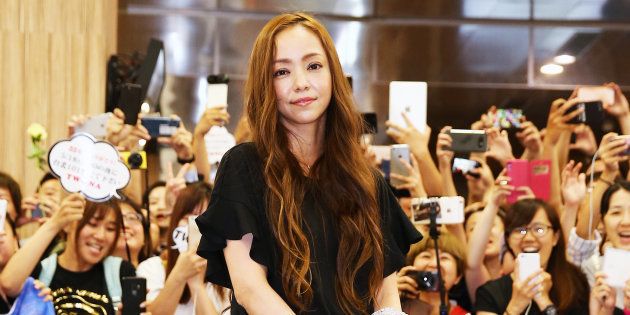 安室奈美恵さん＝台湾・台北、2018年5月17日