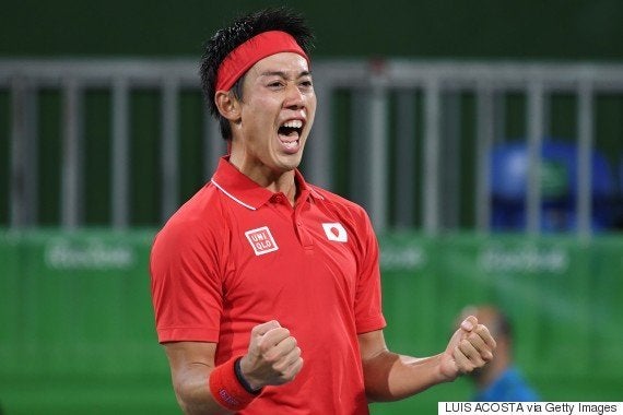 錦織圭、ベスト4進出 モンフィスとの激闘制す(画像集)【リオオリンピック】