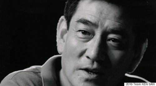 高倉健　「高倉健の世界」　SAYO HUKUYAMA 作品「瞬間　III」 シルクスクリーンの版画で福山小夜が制作した高倉健の絵「零時」