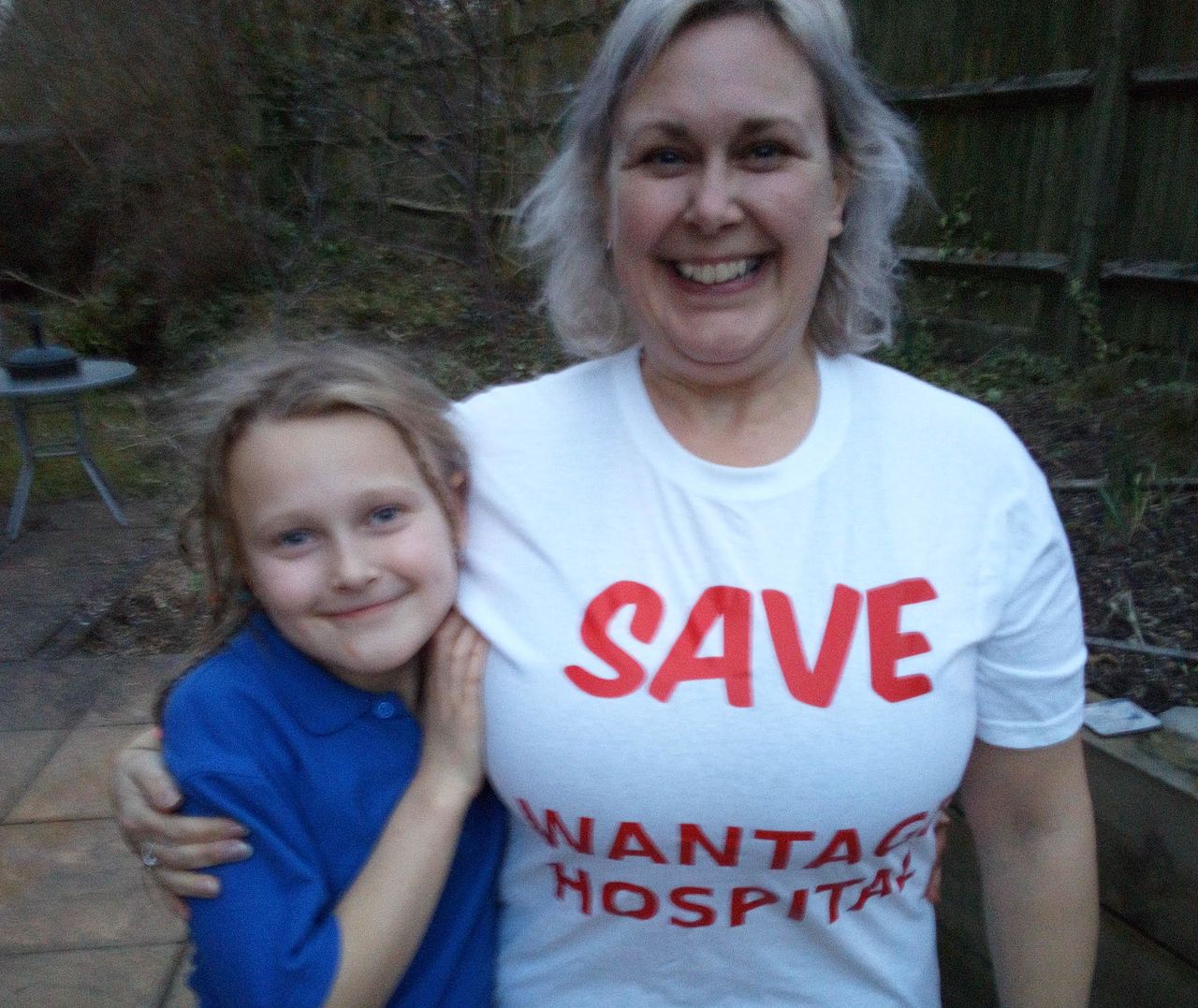 Hospital campaigner Emma Jones with her daughter