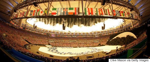 リオオリンピック開会式 ステージからはこう見えた 360度スライドショー ハフポスト News