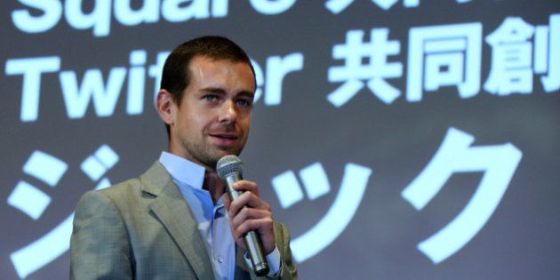 Jack Dorsey, chief executive officer of Square Inc. and co-founder and chairman of Twitter Inc., speaks at the New Economy Summit 2013 hosted by the Japan Association of New Economy (JANE) in Tokyo, Japan, on Tuesday, April 16, 2013. Rakuten Inc. Chairman Hiroshi Mikitani set up the JANE in June after quitting the main business lobby Nippon Keidanren in protest over the group's support for nuclear power. Photographer: Tomohiro Ohsumi/Bloomberg via Getty Images