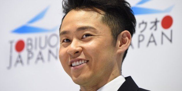Japanese three-time world champion swimmer and former world record holder Kosuke Kitajima smiles as he listens to questions during a press conference in Tokyo on April 10, 2016. Kitajima formally announced his retirement from competition, saying he was 'happy' with his legacy as Japan's greatest-ever swimmer. / AFP / TORU YAMANAKA (Photo credit should read TORU YAMANAKA/AFP/Getty Images)