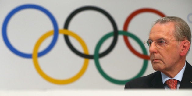 BUENOS AIRES, ARGENTINA - SEPTEMBER 04: IOC president Jacques Rogge looks on during a IOC press conference ahead of the 125th IOC Session at the Hilton Hotel on September 4, 2013 in Buenos Aires, Argentina. (Photo by Alexander Hassenstein/Getty Images,)