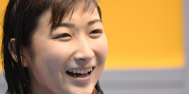 TOKYO, JAPAN - MAY 21: Rikako Ikee of Japan smiles during the Japan Open 2016 at Tokyo Tatsumi International Swimming Pool on May 21, 2016 in Tokyo, Japan. (Photo by Atsushi Tomura/Getty Images)