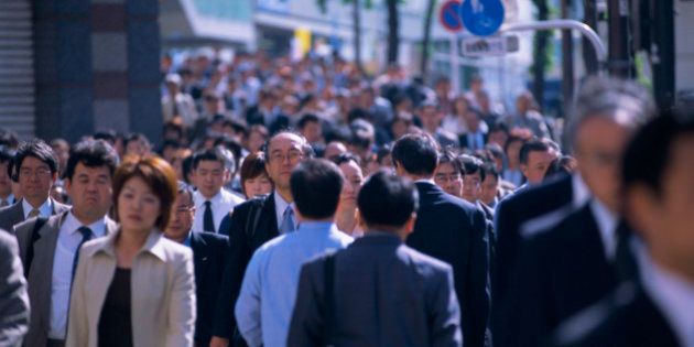Pedestrians, rush hour, Tokyo, Japan, Asia