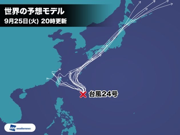 台風24号の進路は 週末に沖縄 週明けに九州 本州へ ハフポスト