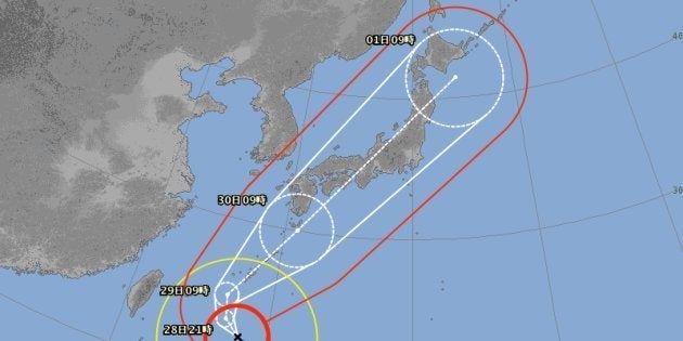 台風24号 10月1日未明に東京に最接近か ハフポスト