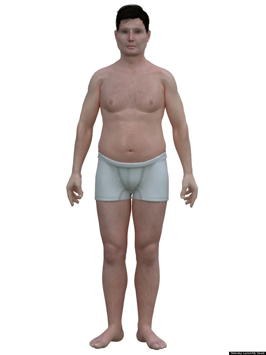 30代男性の 体型 をcgで再現 日本は欧米より おなかの出っ張り が少ない ハフポスト News