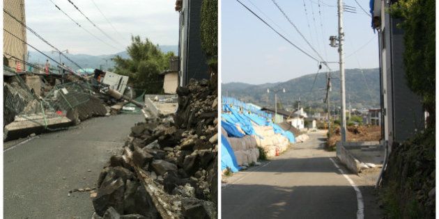 熊本地震 震災から1年 被災地のいまは 地震直後の写真と比較 画像集 ハフポスト