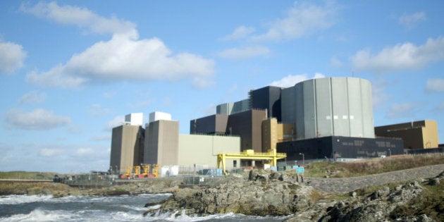 TREGELE, UNITED KINGDOM - OCTOBER 23: A general view of the Wylfa nuclear power station on October 23, 2013 in Tregele, Anglesey, United Kingdom. The government has announced that the first new nuclear power station to built in Britain since 1995 will be at Hinkley Point near Bristol. The announcement will come as welcome news for Japanese company Hitachi who have proposed new Wylfa reactor. (Photo by Christopher Furlong/Getty Images)