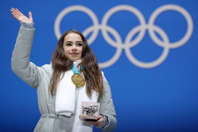 平昌オリンピックで金メダルを獲得したアリーナ・ザギトワ