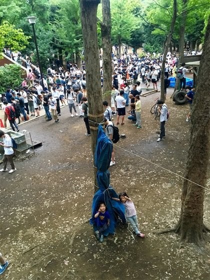 ポケモンgoでお祭り状態の世田谷公園でゴミ拾いをしてきた ハフポスト