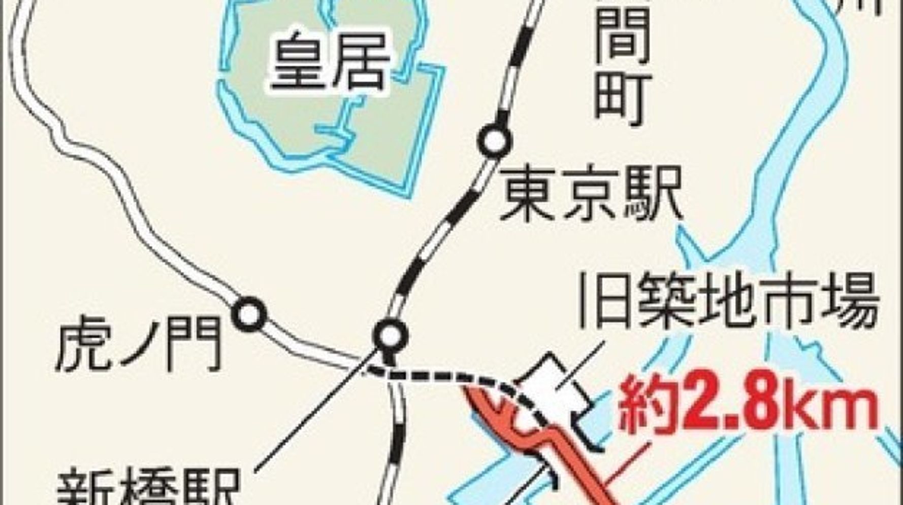 環状2号線 豊洲 築地間が暫定開通 五輪の輸送ルートに ハフポスト