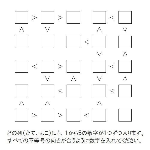 不等号パズル をご紹介します 15年第12回 ハフポスト