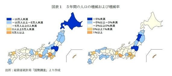 明暗が分かれる地方移住の促進 ５年間の都道府県別人口移動の状況 研究員の眼 ハフポスト