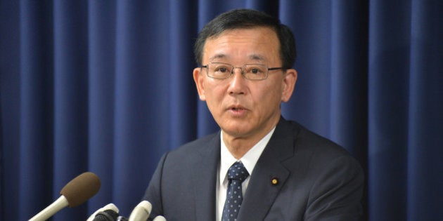 Japanese Justice Minister Sadakazu Tanigaki speaks in a press conference in Tokyo on February 21, 2013. Japan hanged three death-row inmates on February 21, reports said, which, if confirmed, would be its first executions since a conservative government swept to power in landslide elections in December. AFP PHOTO / KAZUHIRO NOGI (Photo credit should read KAZUHIRO NOGI/AFP/Getty Images)