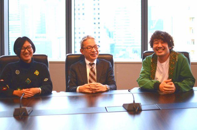 左から、アートディレクターの野村緑さん、人事・総務本部本部長の殿村良彦さん、クリエイティブディレクター/プランナーの才川翔一朗さん