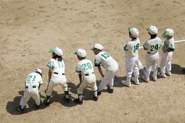 Duplicate boy baseball player