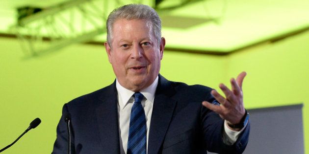 PARIS, FRANCE - DECEMBER 03: Former United States of America Vice President and Founder of Climate Reality Project, Al Gore speaks to the press during a COP 21 press conference on December 3, 2015 in Paris, France. Gore spoke about investing for the long term, adressing carbon asset risk. (Photo by Aurelien Meunier/Getty Images)